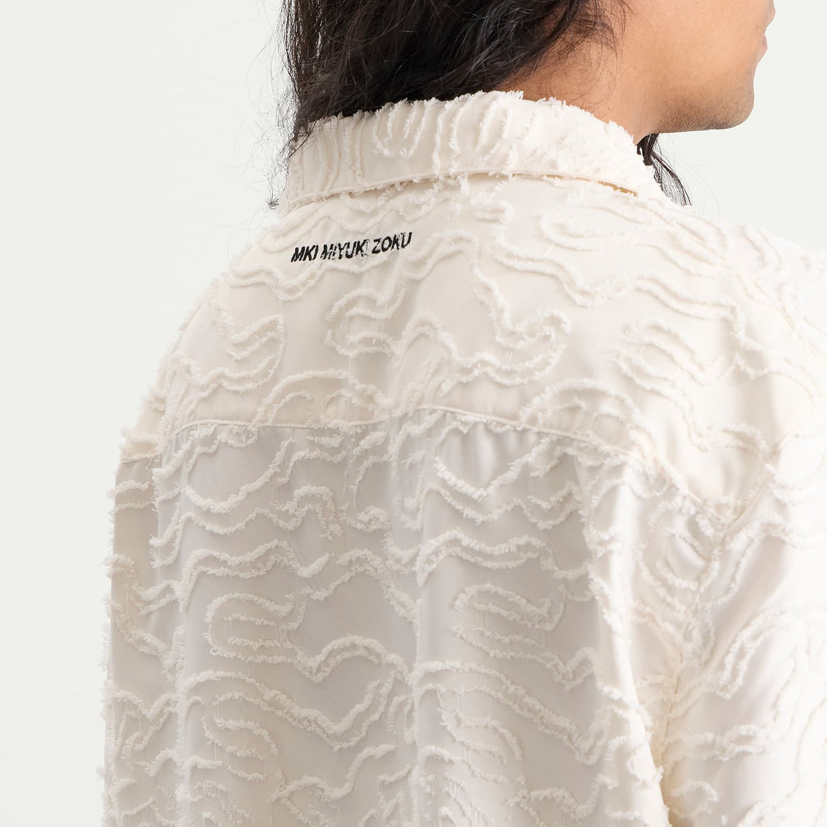 MKI Jacquard Fringe Vacation Shirt