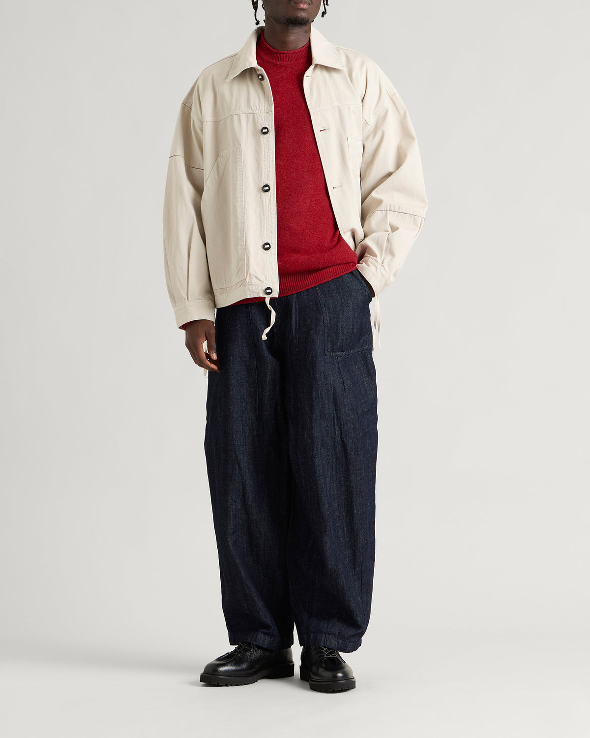 PITTARI Usk Lambswool Roll Collar Jumper