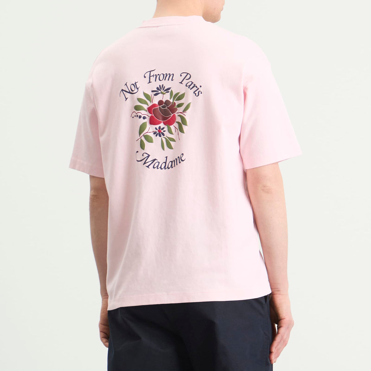 Drôle de Monsieur Rose Slogan T-Shirt