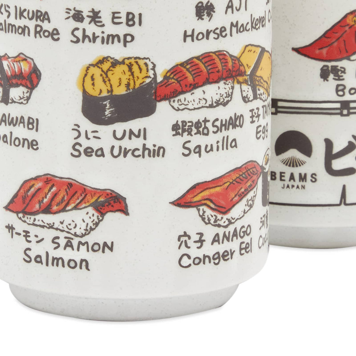BEAMS JAPAN Fish Ceramic Cup - Set of 2