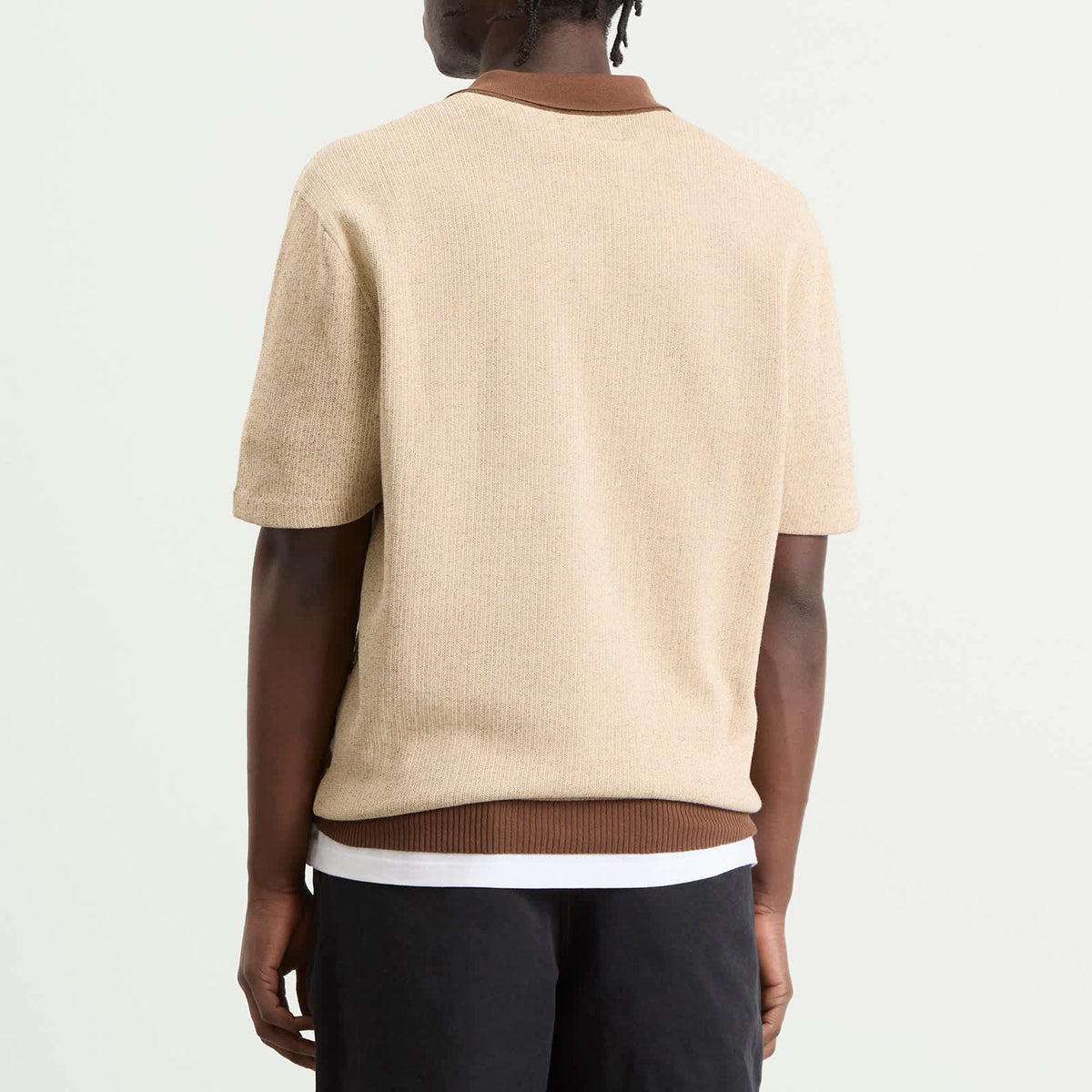 Beams Plus Animal Jacquard Knit Polo