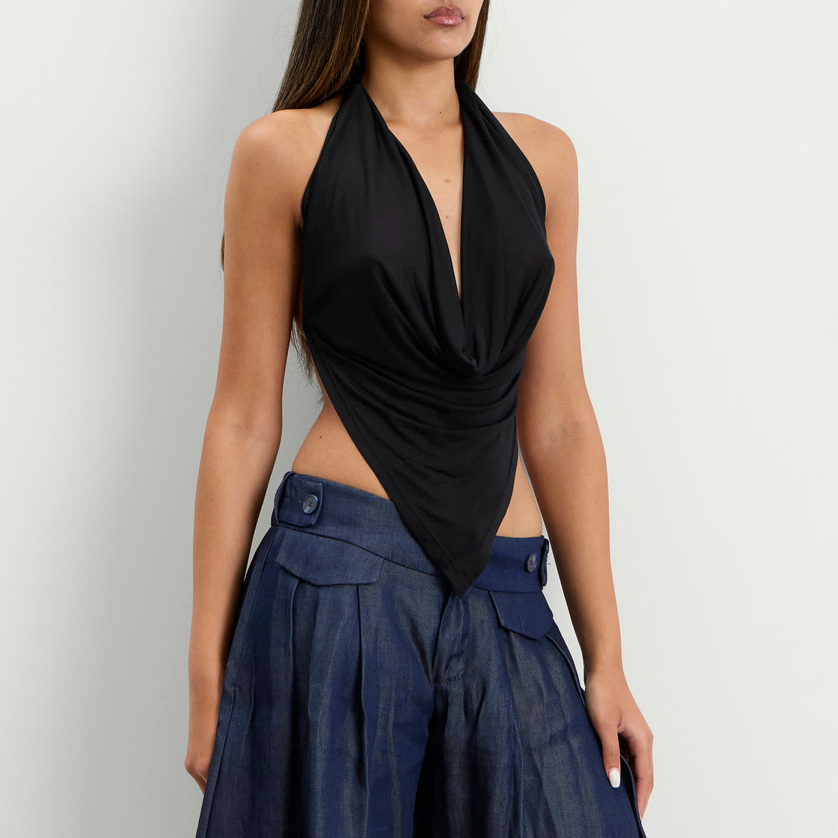 Peachy Den Blanche Halter Top