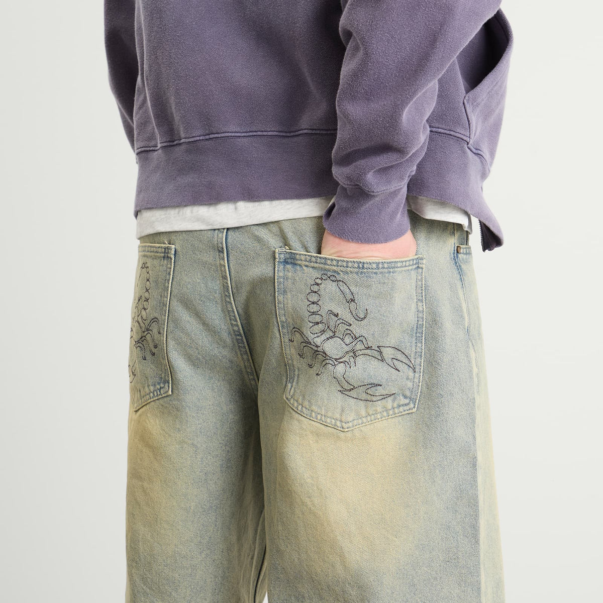 Butter Goods Scorpion Stitch Denim Shorts