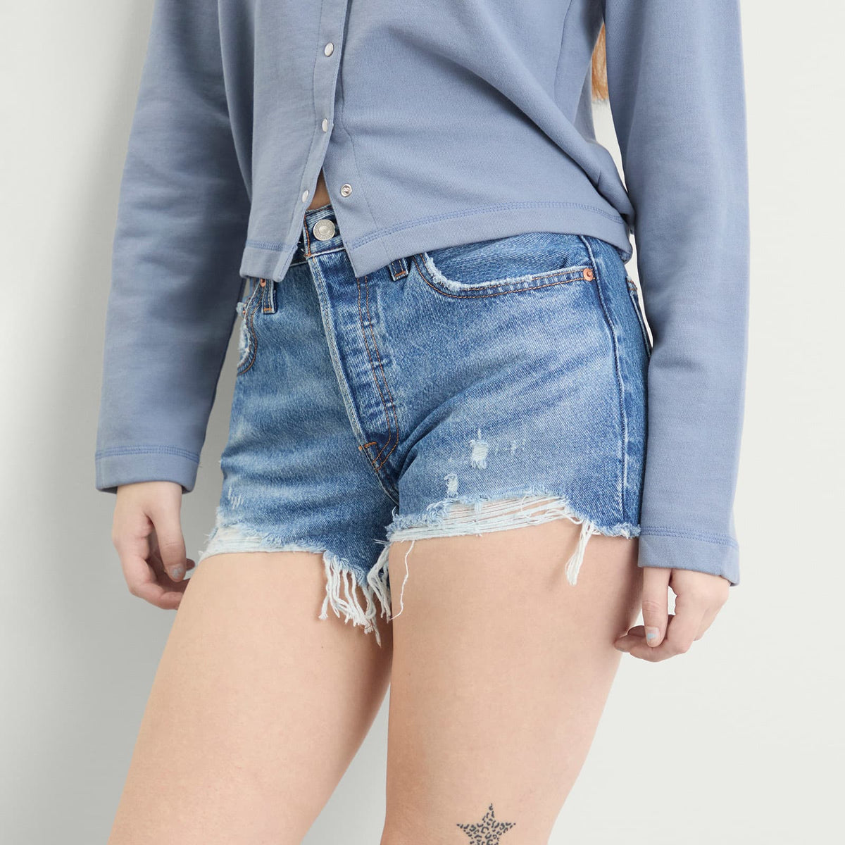 Levi's Red Tab 501 Boyfriend Denim Shorts