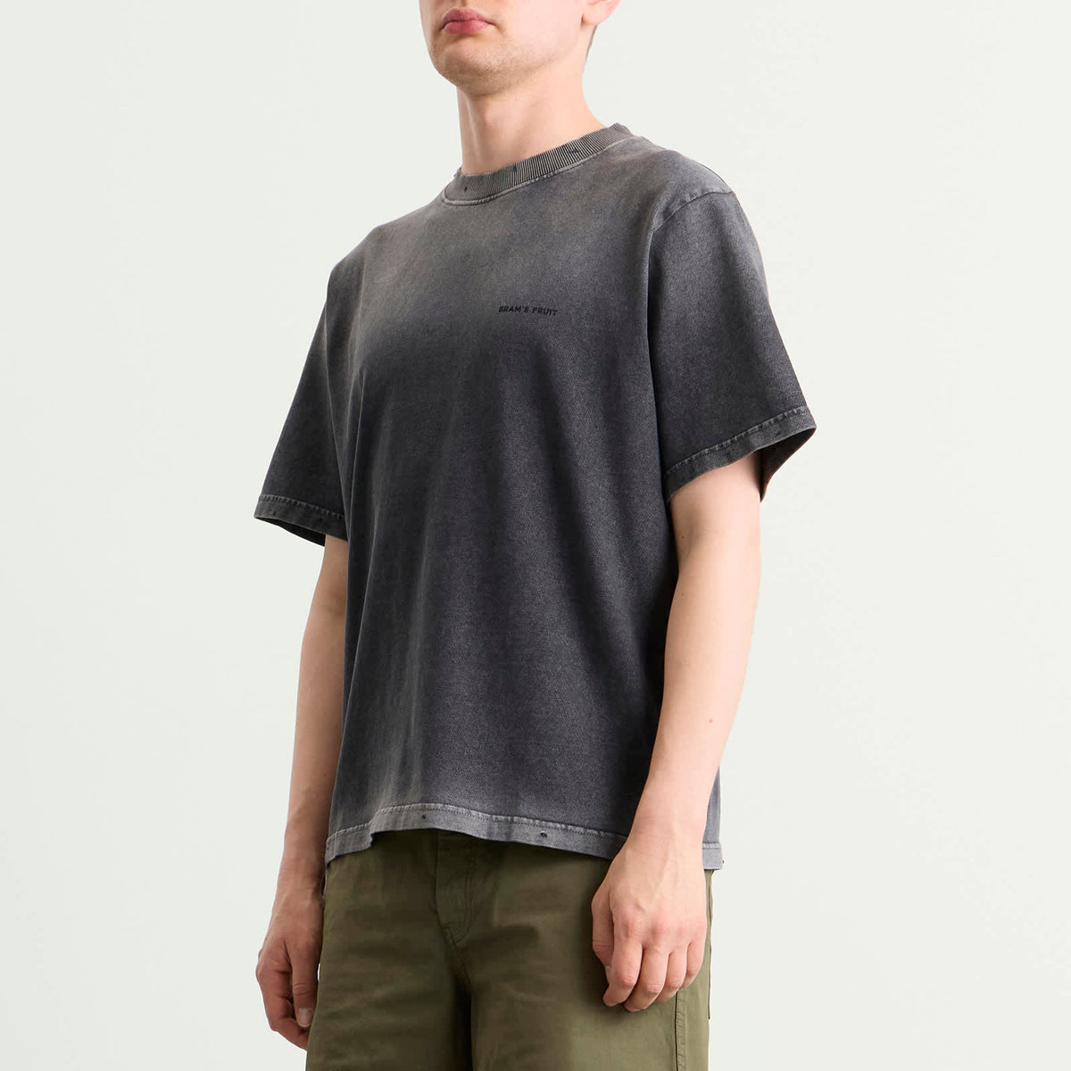 Bram's Fruit Distressed Big Lemon Outline T-Shirt