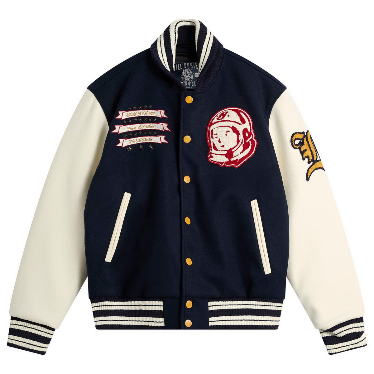 Billionaire Boys Club Fanfare Script Logo Varsity Jacket