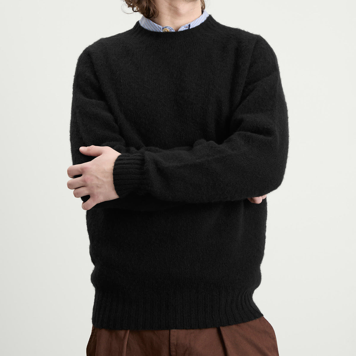 YMC Suedehead Crew Neck Jumper