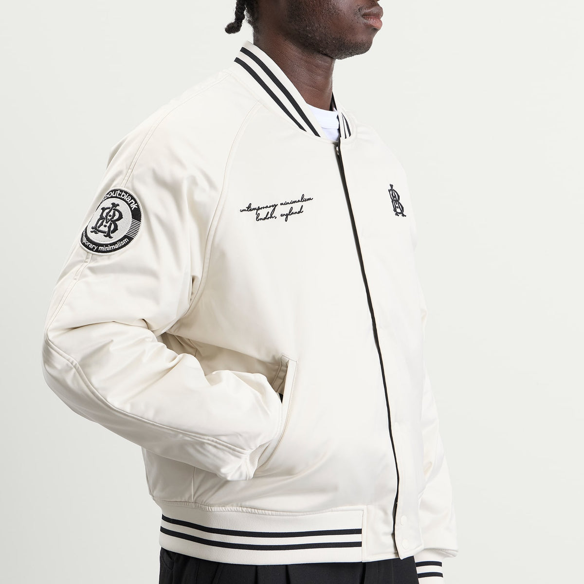 about:blank reversible Satin Jacket