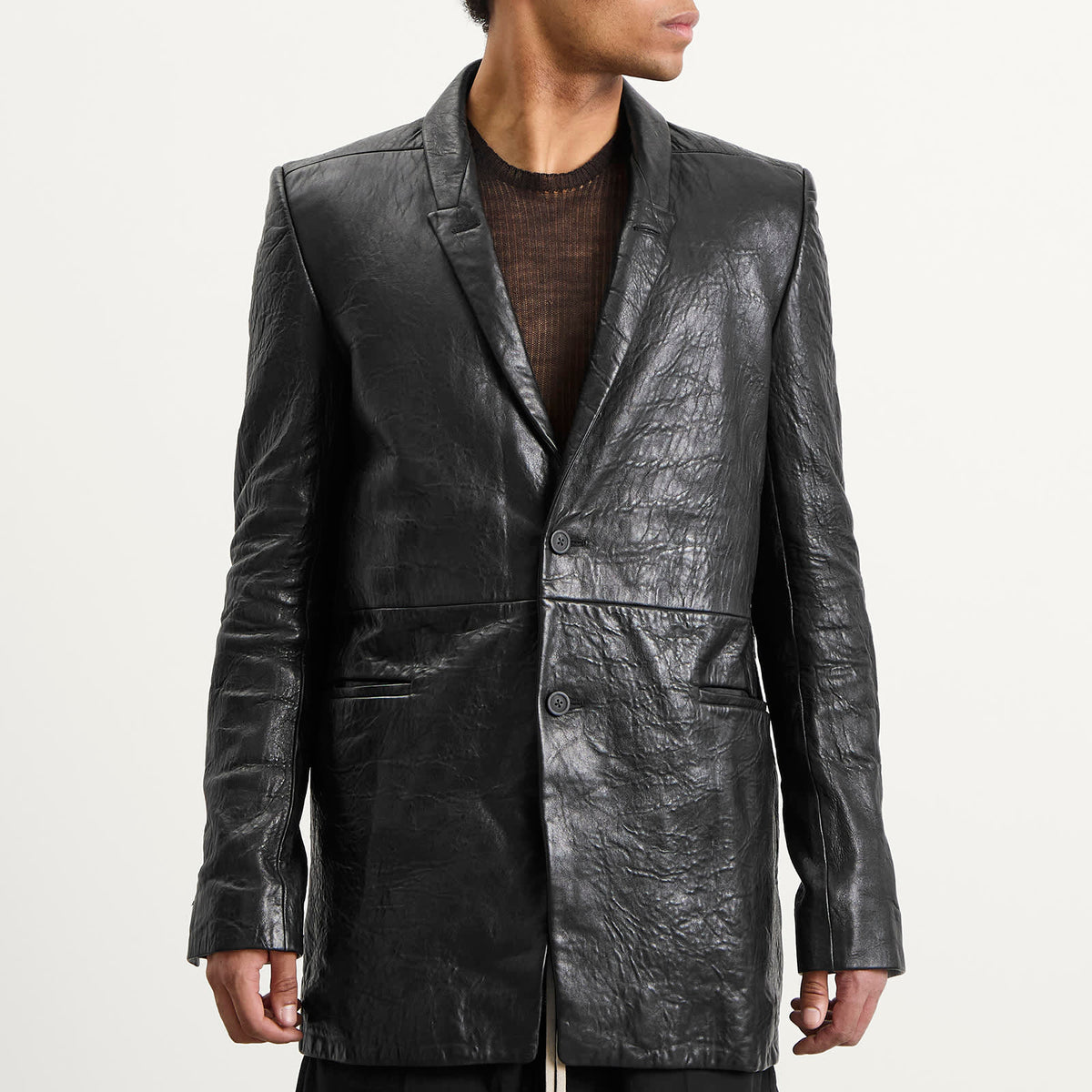 Rick Owens Leather Blazer