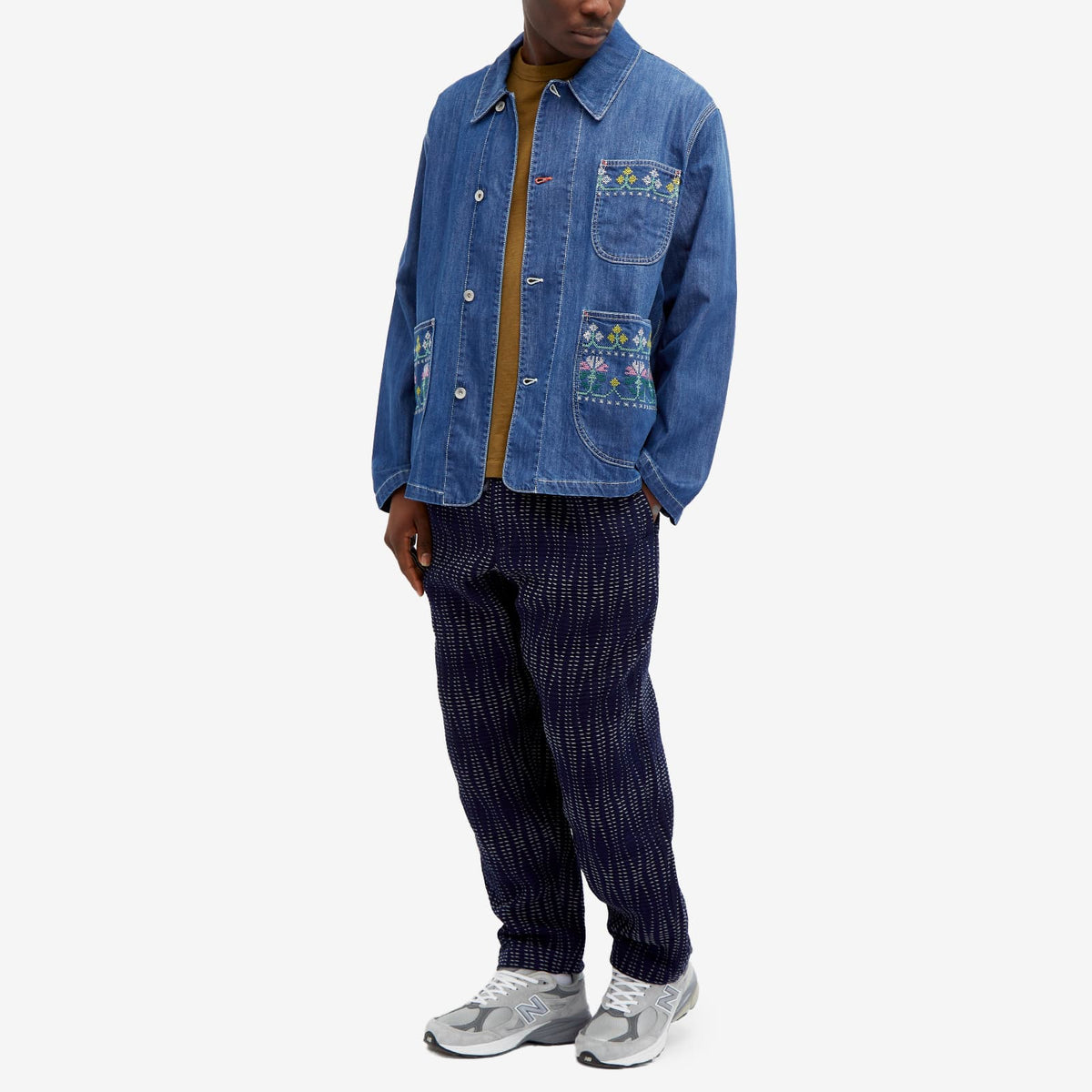 YMC Embroidered Labour Chore Denim Jacket