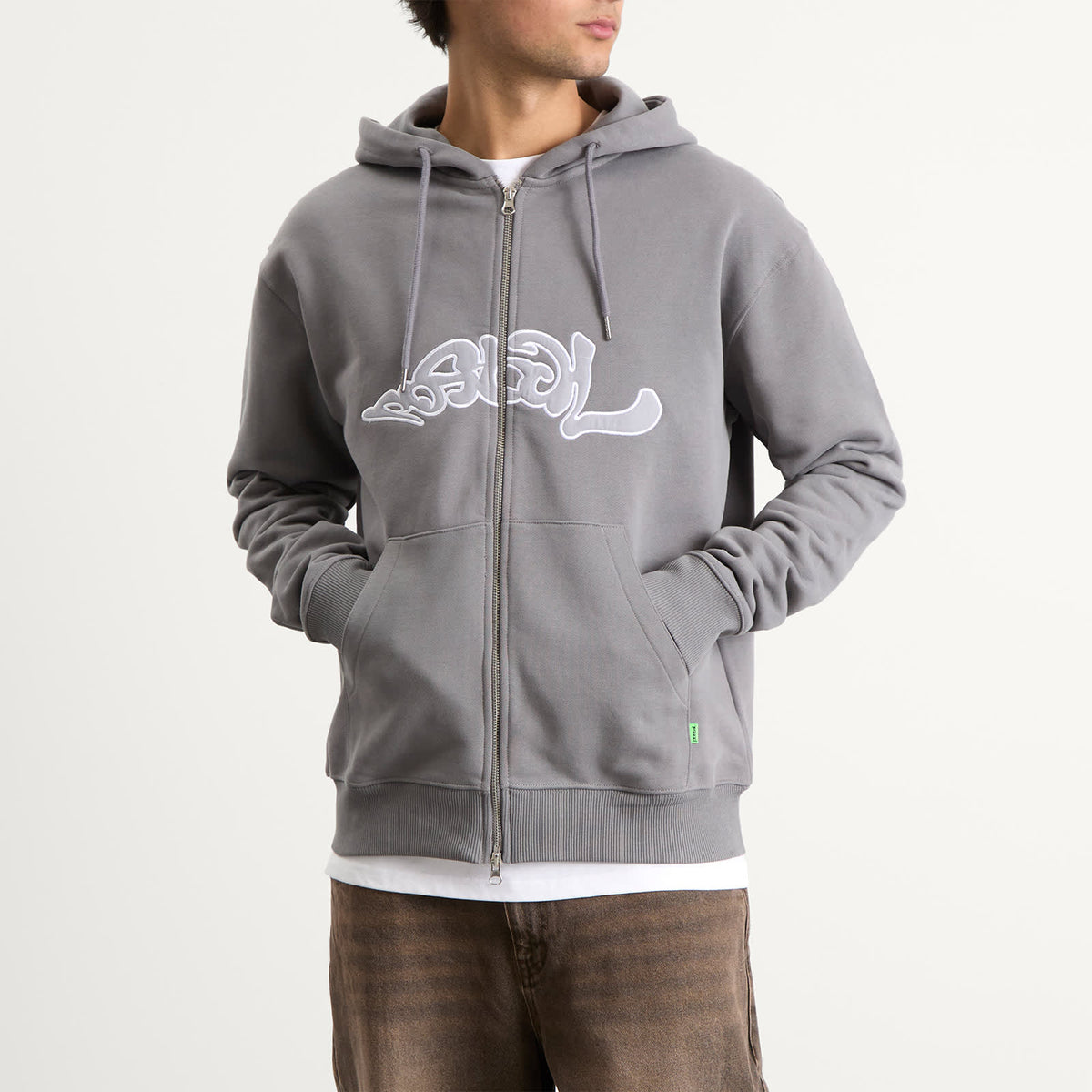 POSTAL Trip Applique Zip Hoodie
