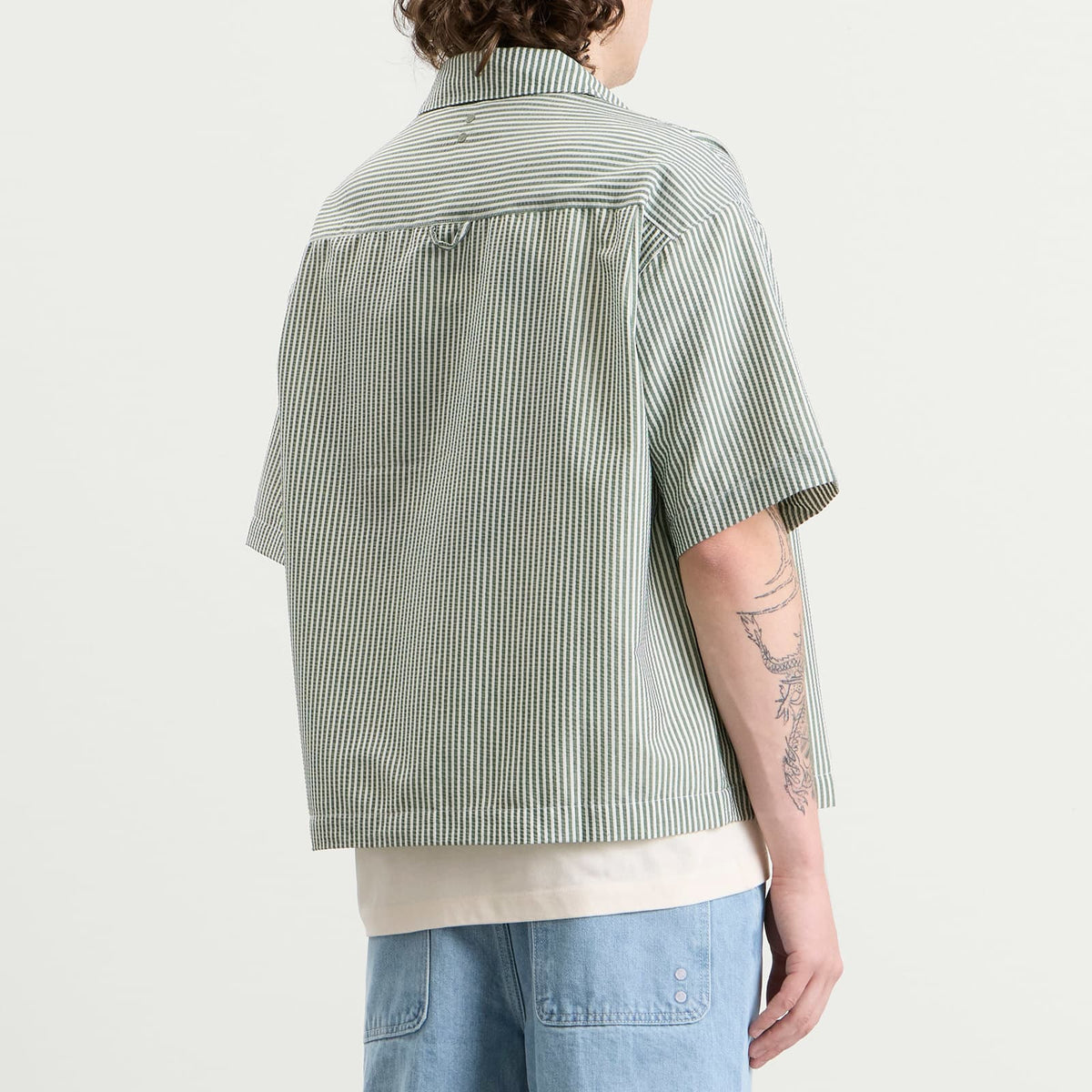 about:blank Seersucker Short Sleeve Shirt