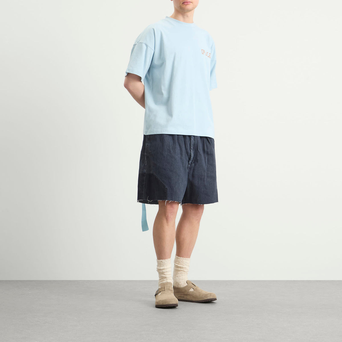 EBiT Octagon Patch Denim Lofty Shorts