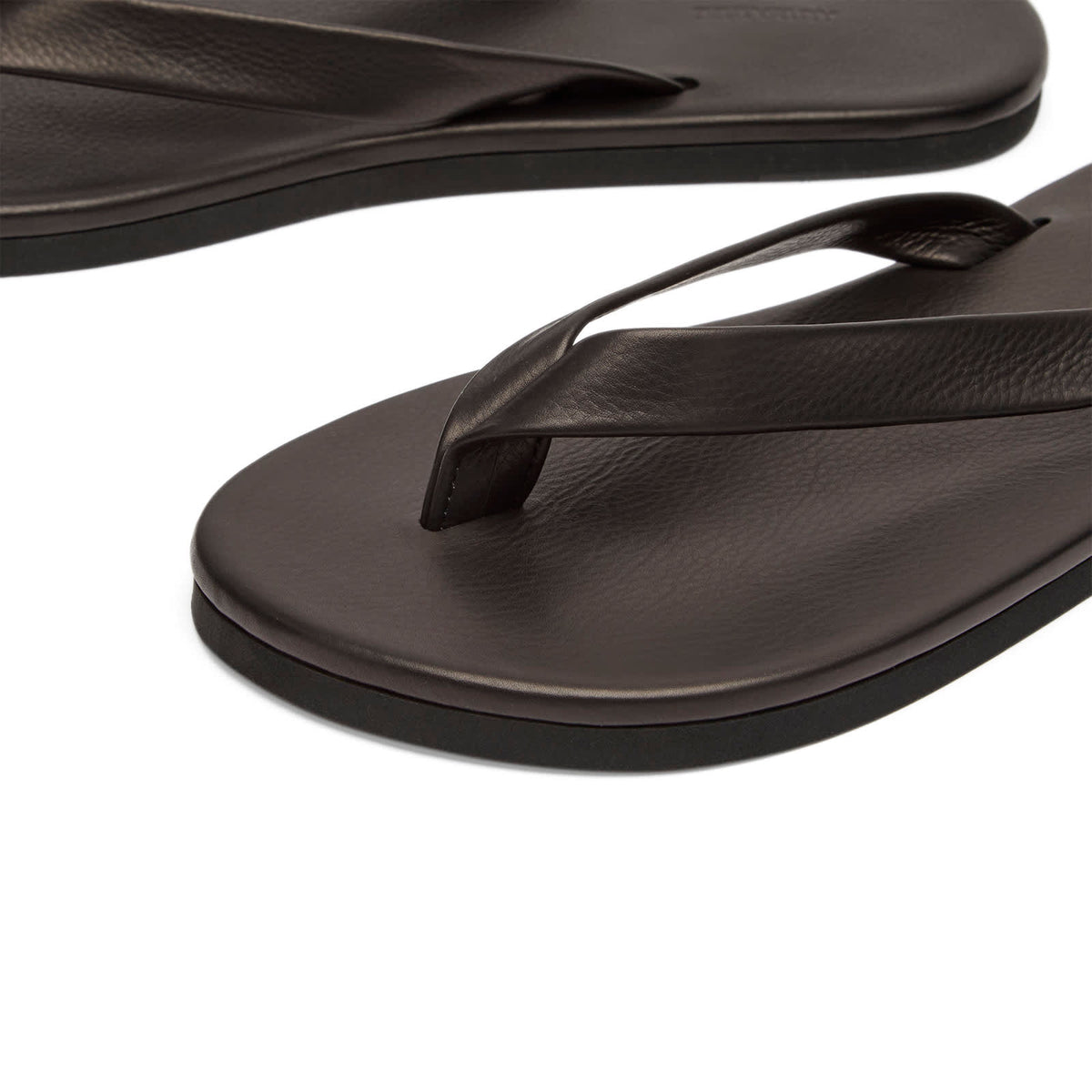 Auralee Soft Leather Flip-Flops