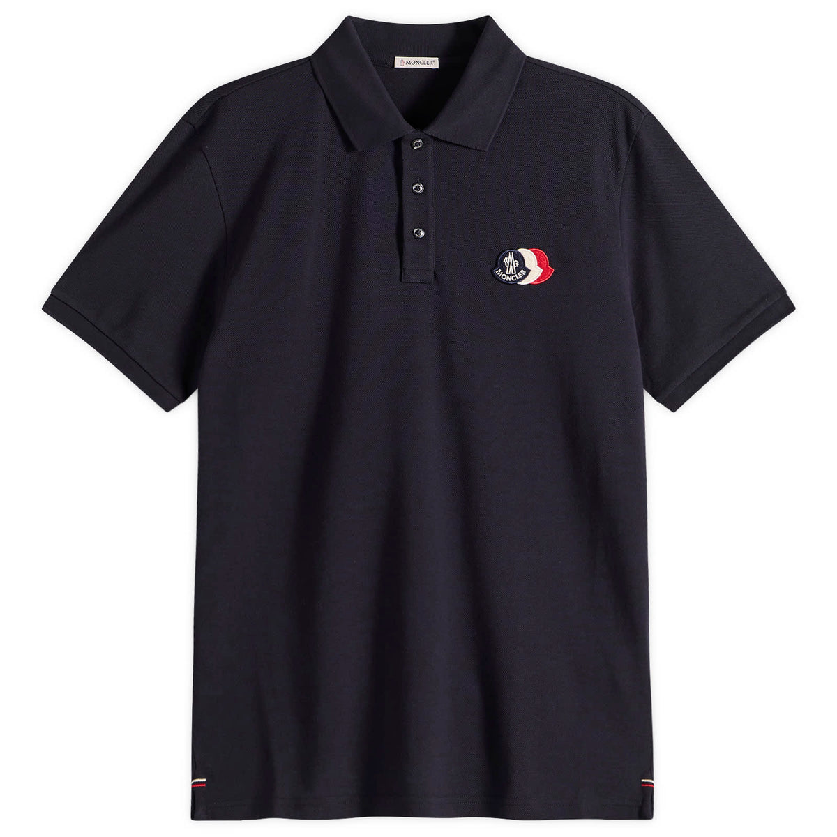Moncler Cotton Pique Logo Polo
