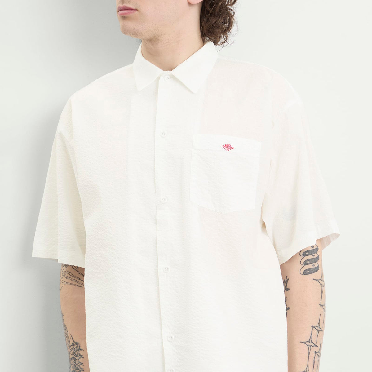 Danton Seersucker Short Sleeve Shirt