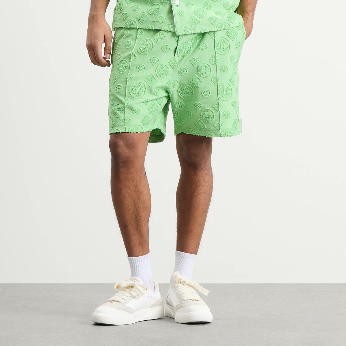 Casablanca Towelling Monogram Short