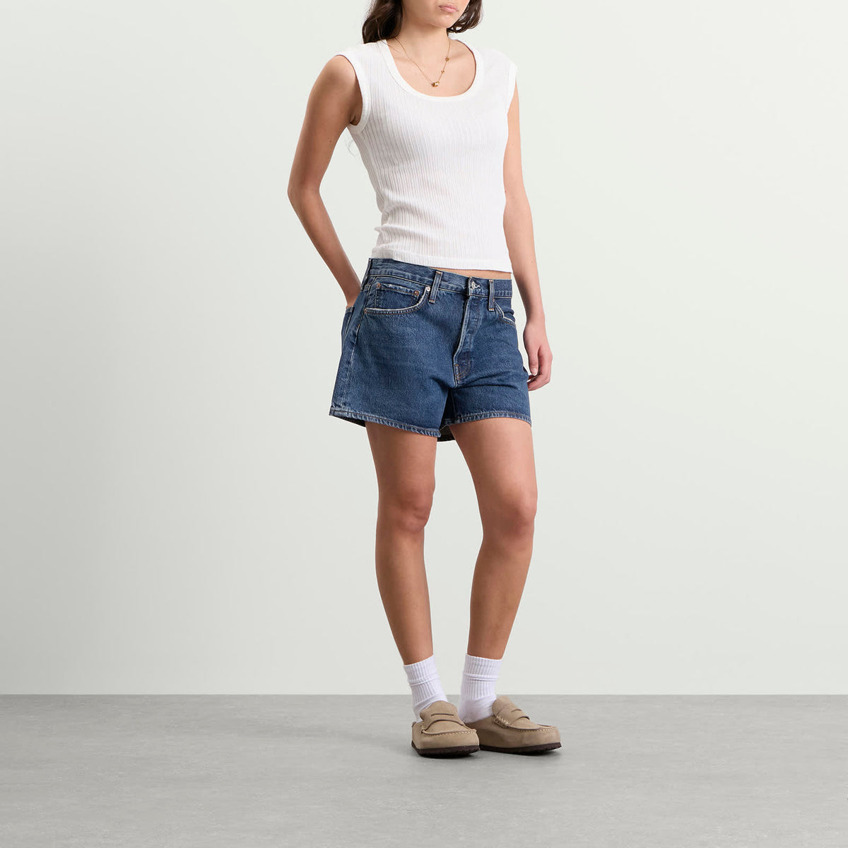 Agolde Parker Long Shorts