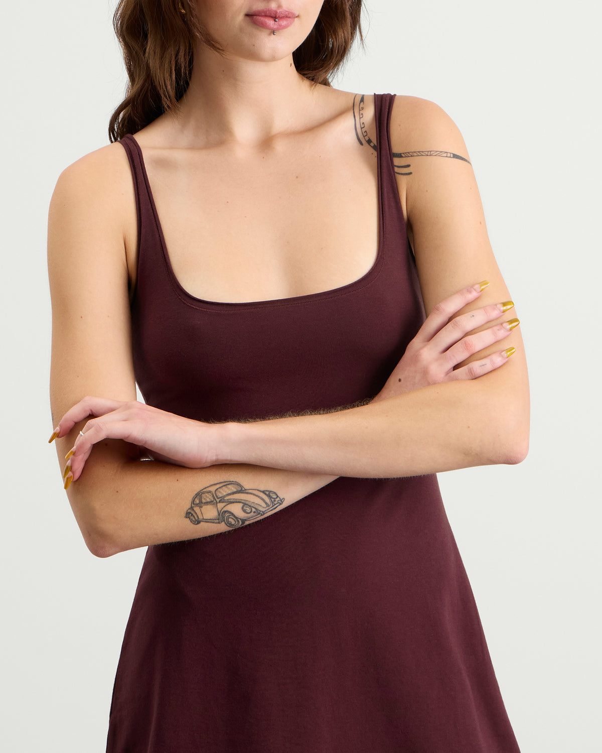SKIMS Cotton Jersey Mini Dress
