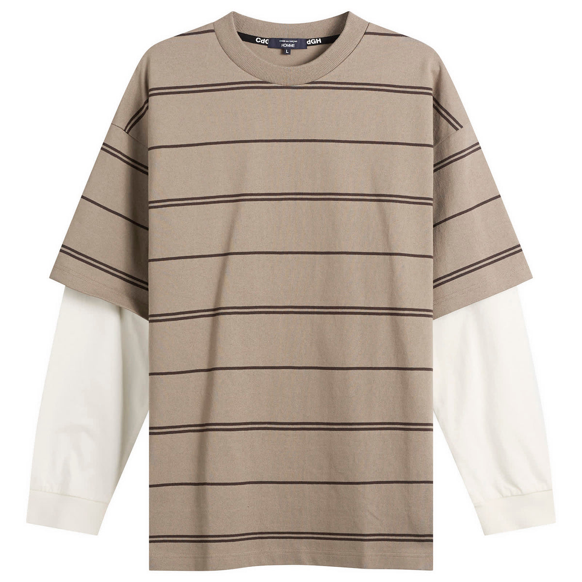 Comme des Garçons Homme Horiztonal Stripe Long Sleeve Top