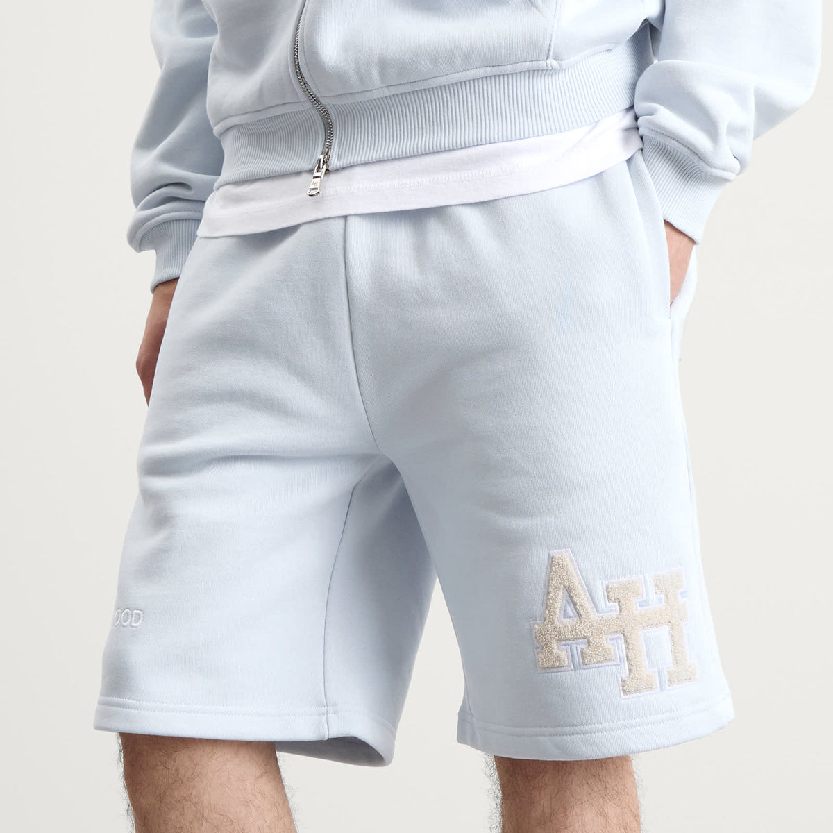 ANNIE HOOD College Sweat Shorts