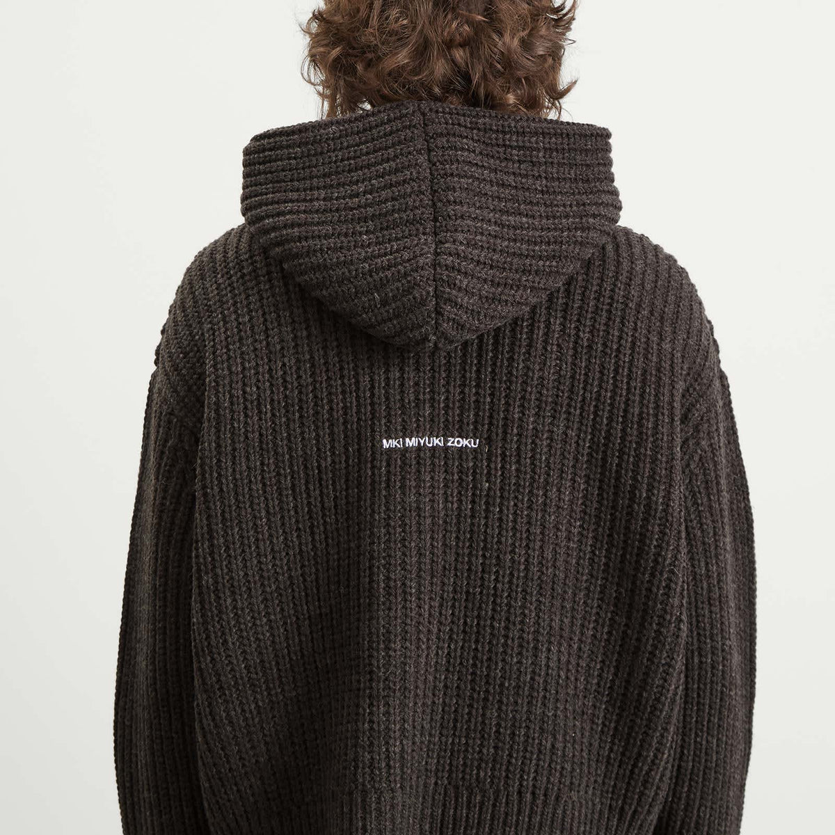 MKI Chunky Rib Knit Hoodie