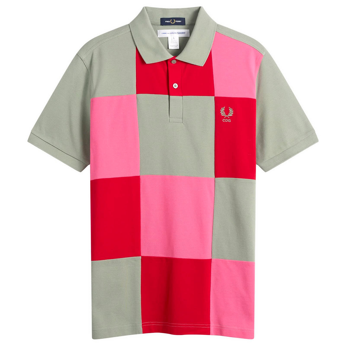 Comme des Garçons SHIRT x Fred Perry Patchwork Polo