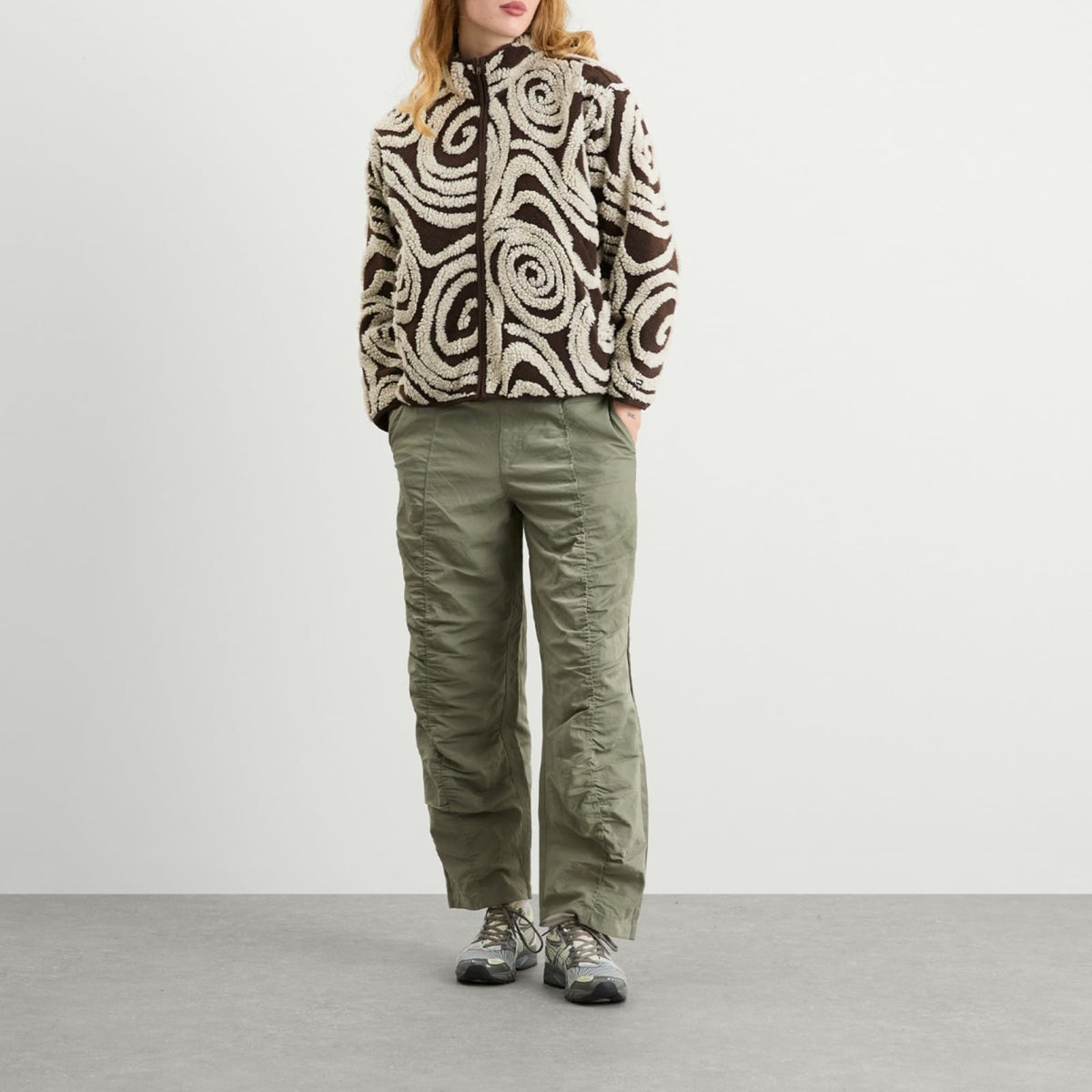 Obey Swirls Jacquard Zip Jacket