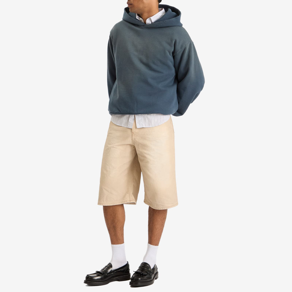 Acne Studios Traffic Sand Wash Denim Shorts