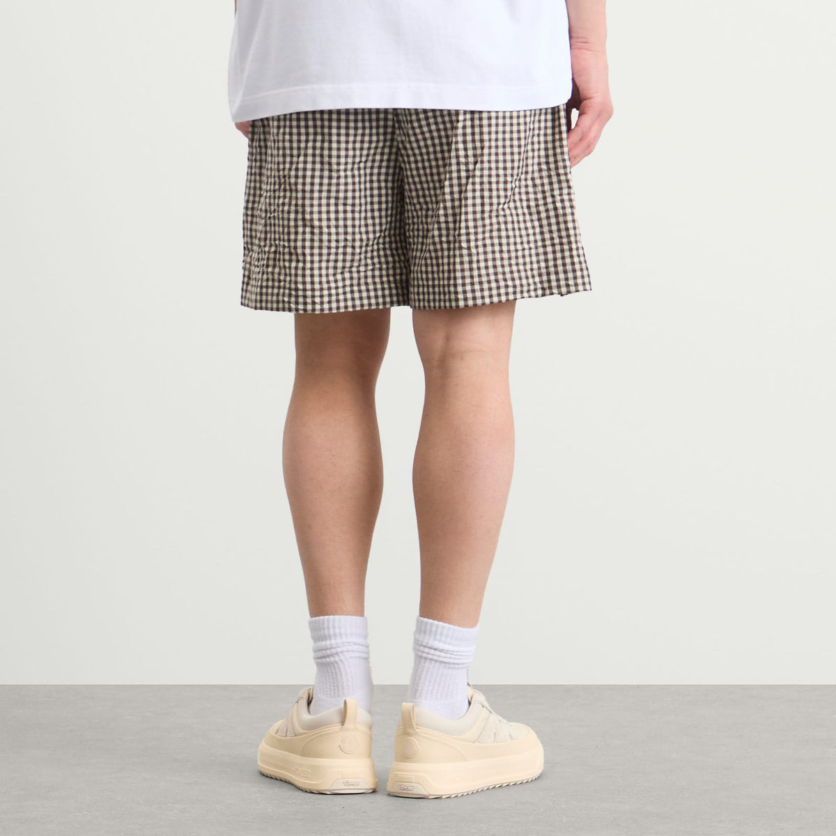 Moncler Check Drawstring Shorts