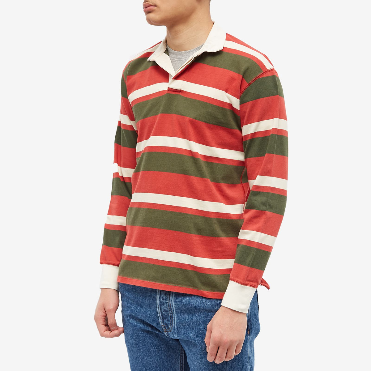 Drake's Stripe Rugby Shirt