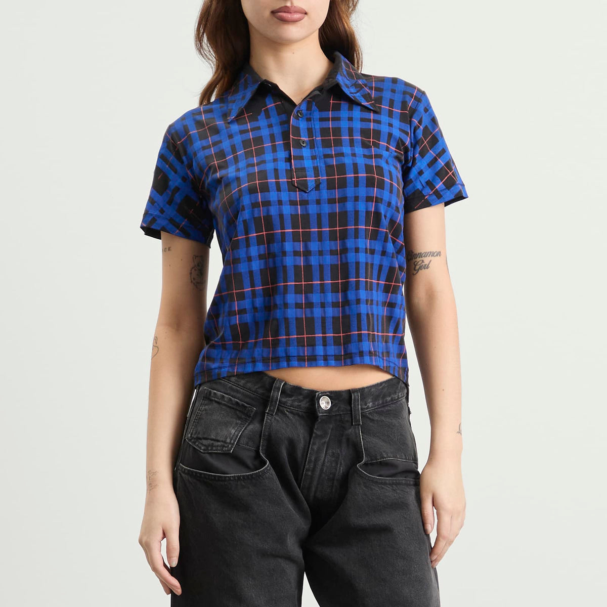 Maison Margiela Check Polo Top