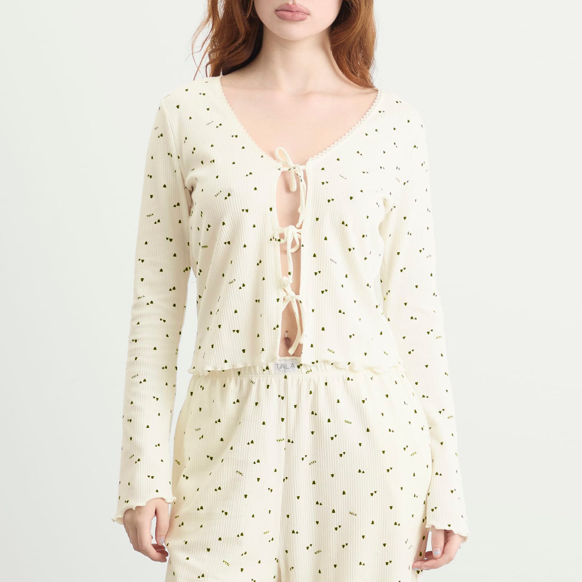 TALA Sleep Lounge Tie Cardigan