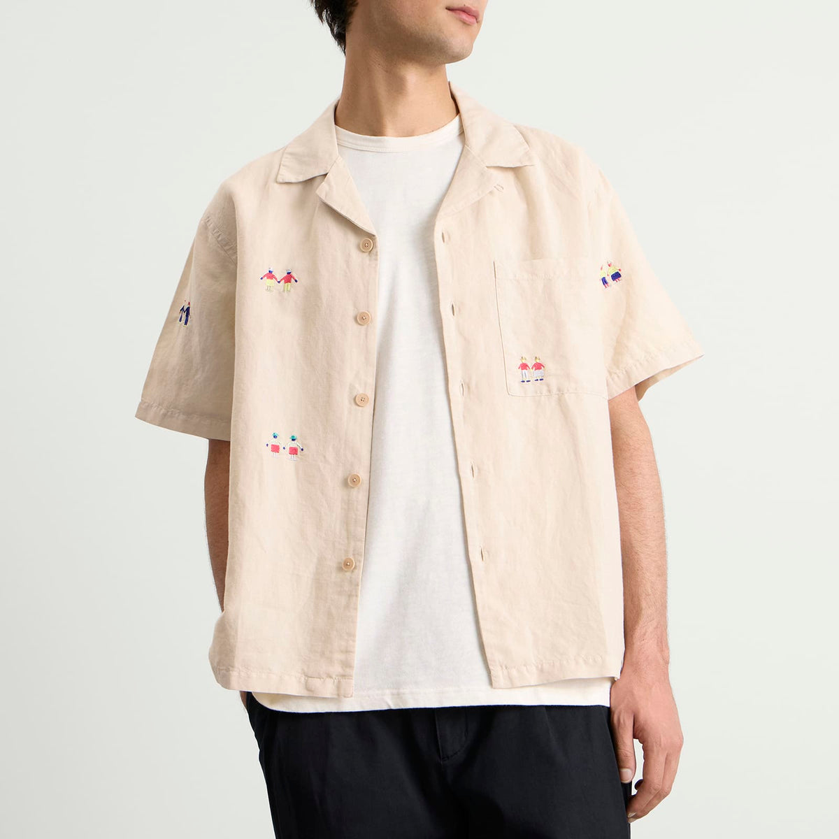Folk Presented by END. Relaxed Soft Collar Vacation Shirt