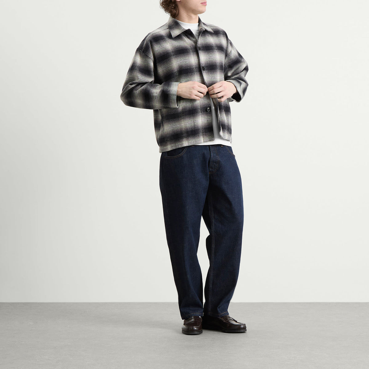 YMC PJ Check Flannel Overshirt