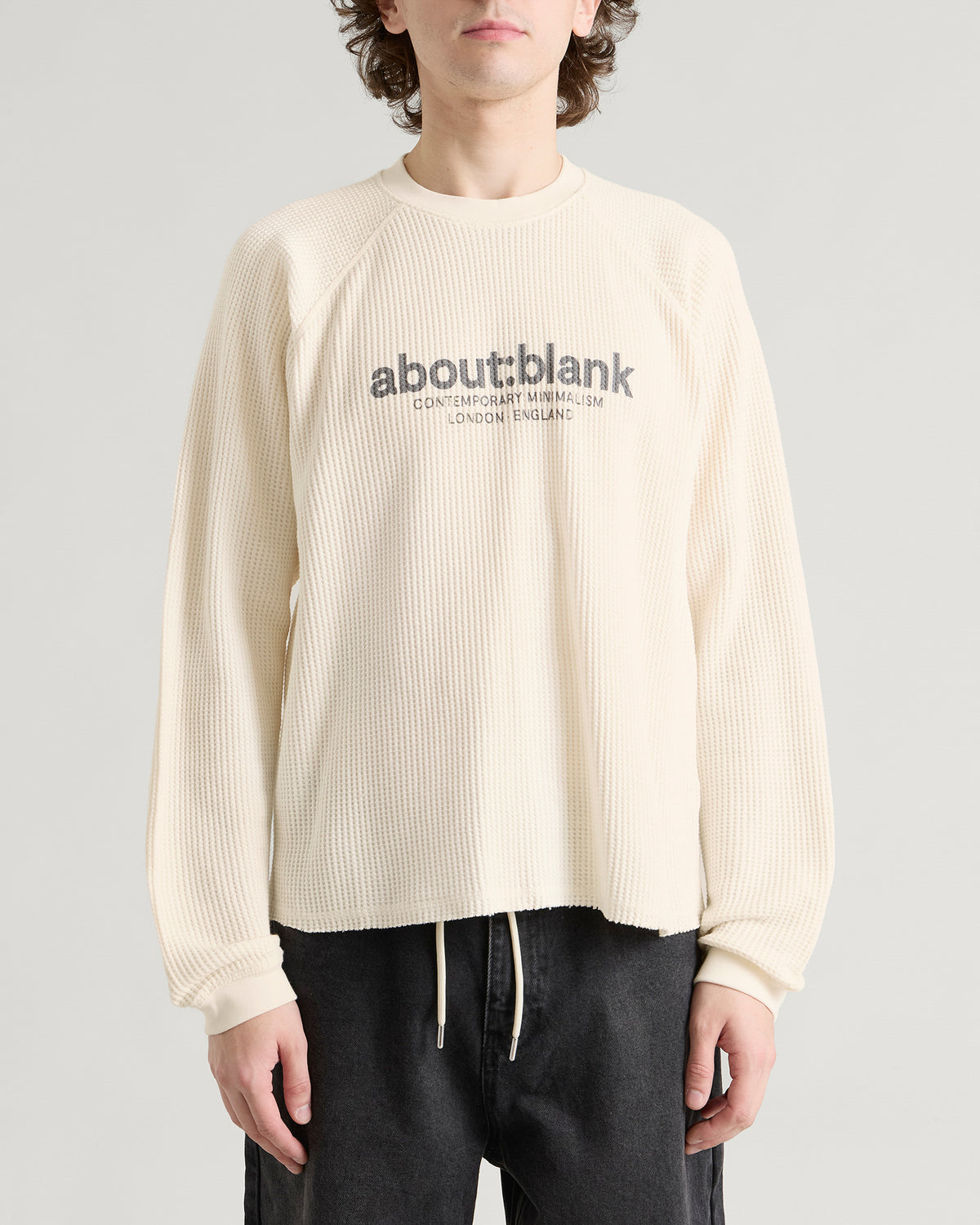 About:Blank Garcon Long Sleeve Waffle