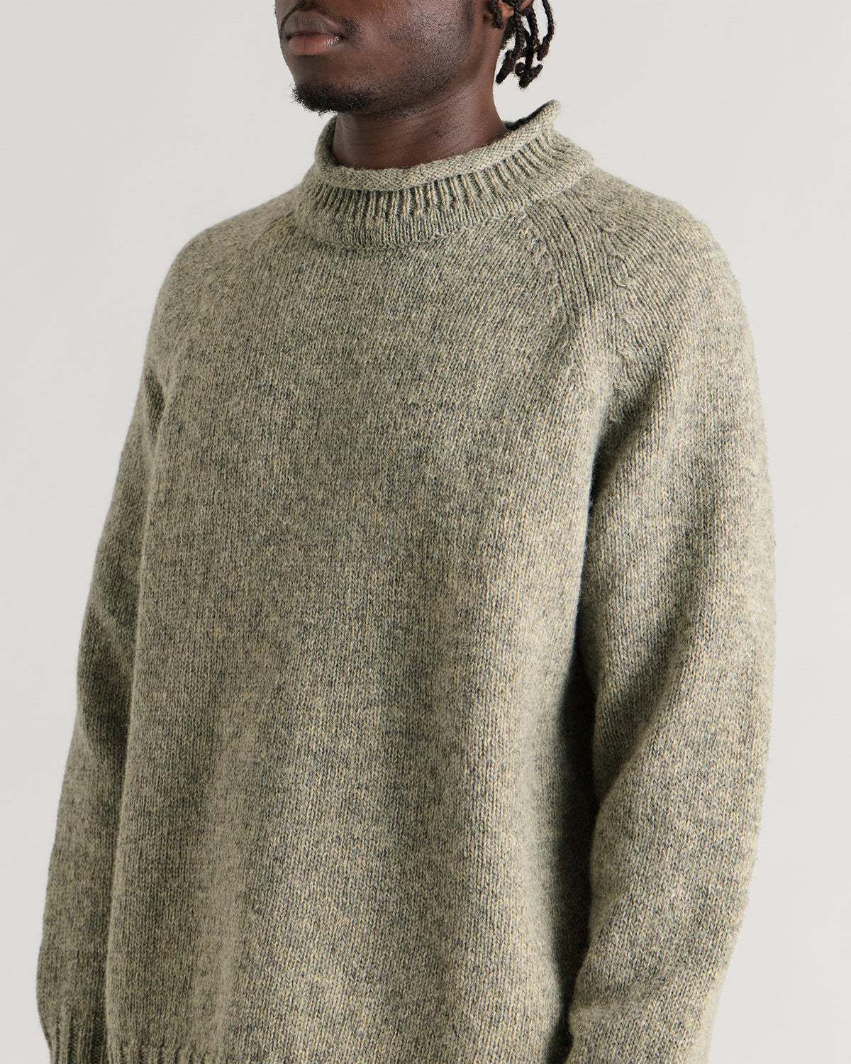 PITTARI Seti Heritage Lambswool Roll Collar Jumper