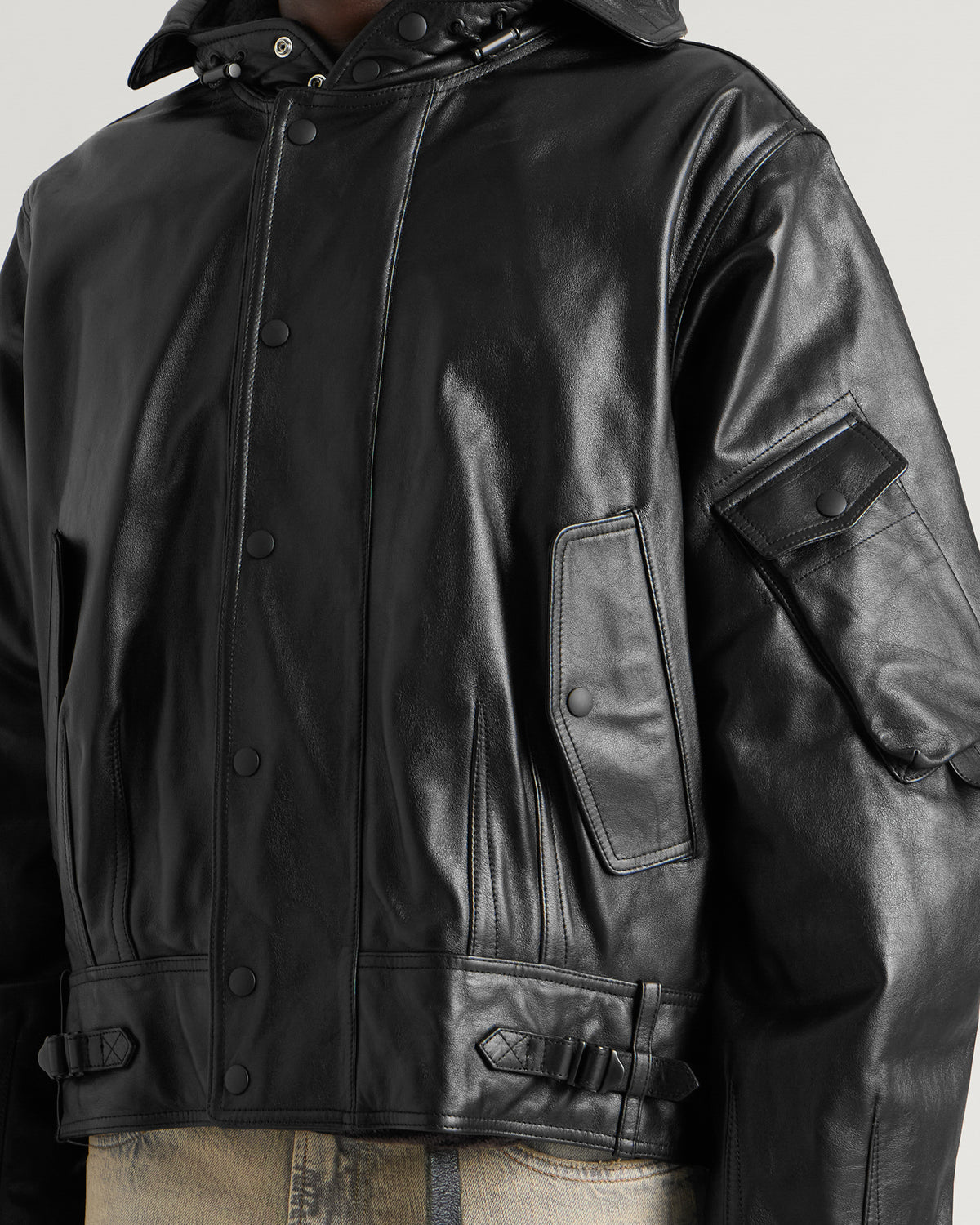 Our Legacy Malleable Black Bullhide Orbit Jacket
