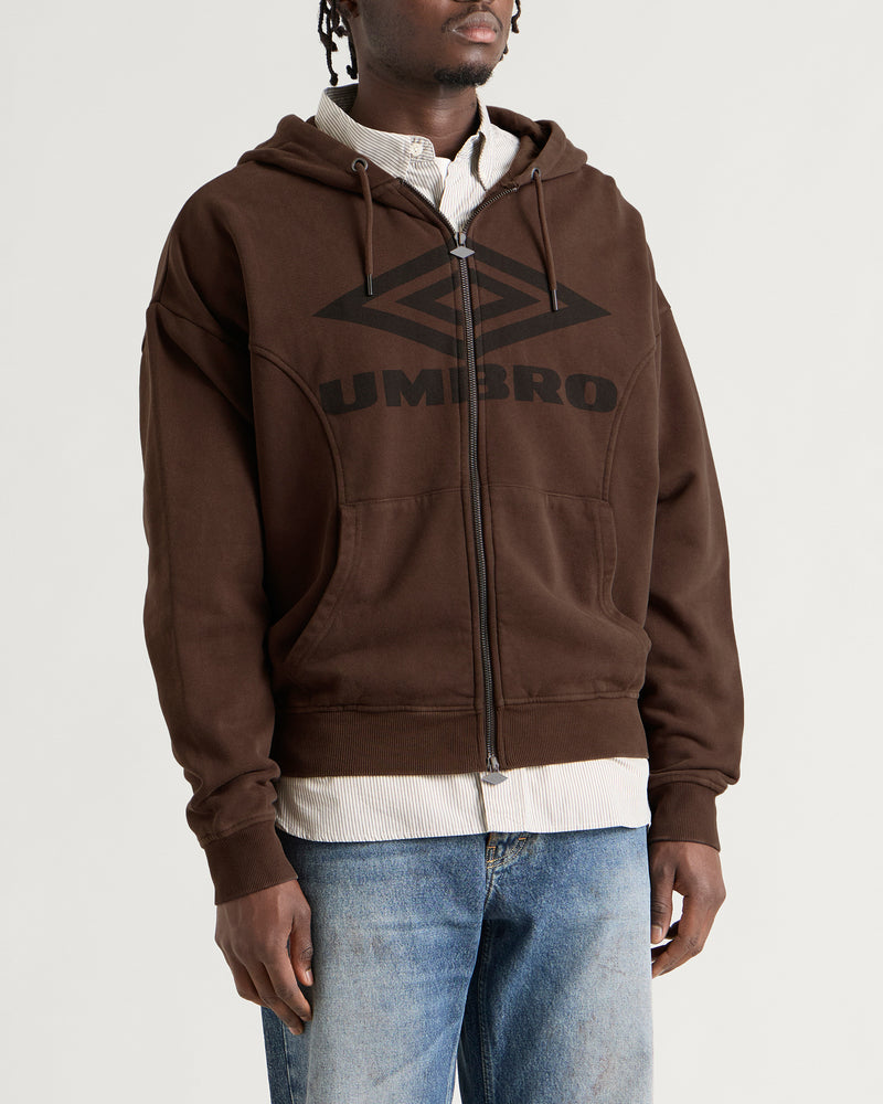 Umbro Washed Zip Through Hoodie