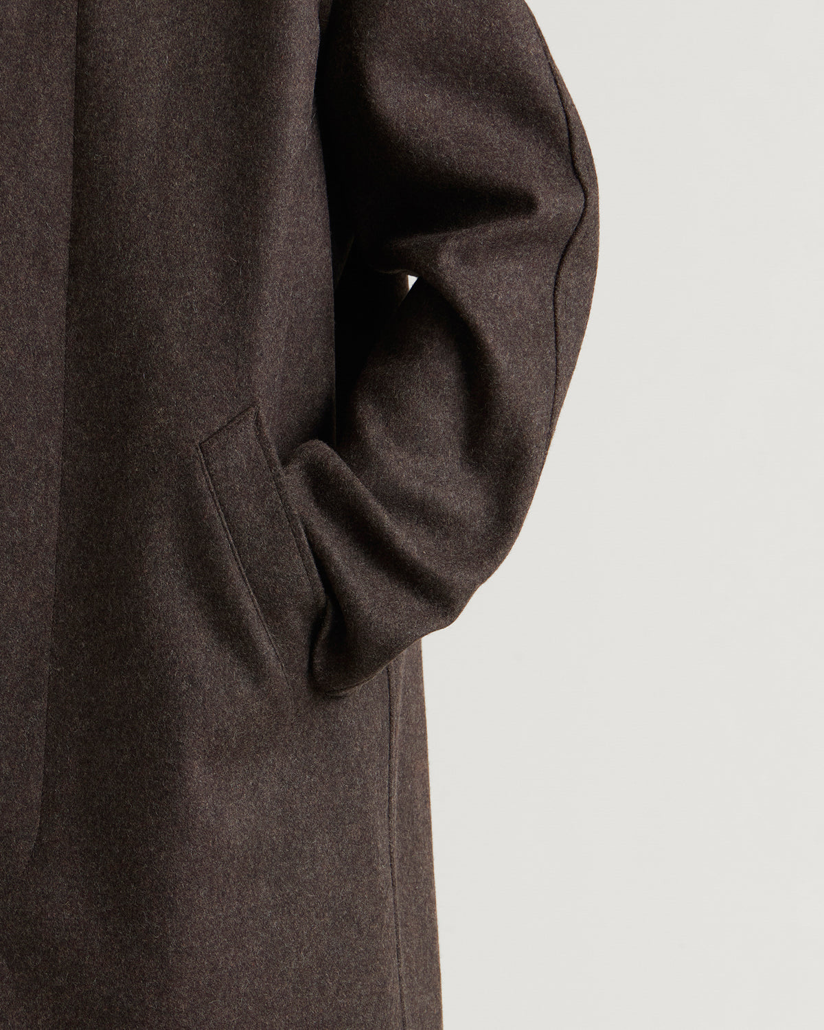 A.P.C. Auster Heathered Wool Mac