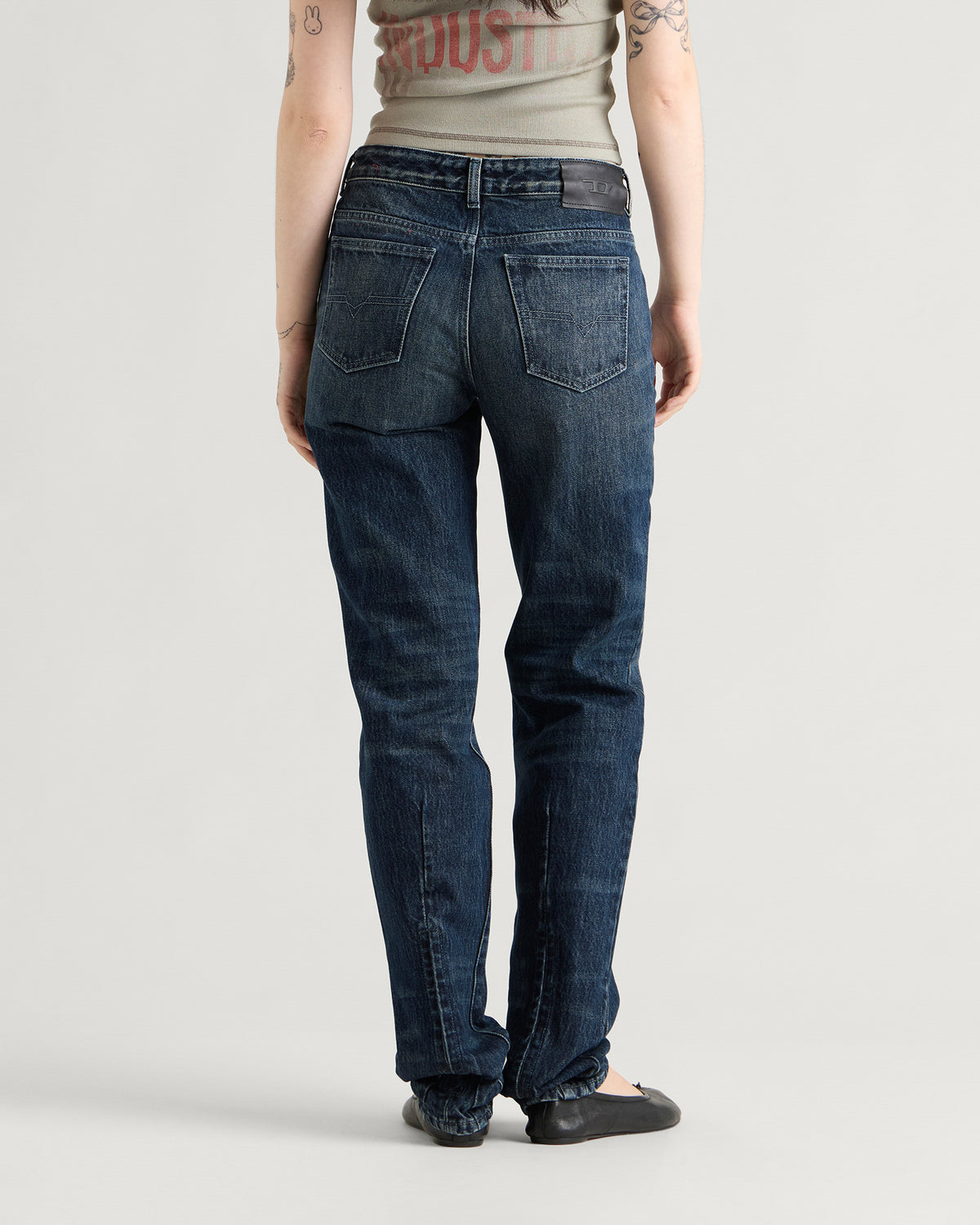 Diesel D-Liet Straight Leg Jeans