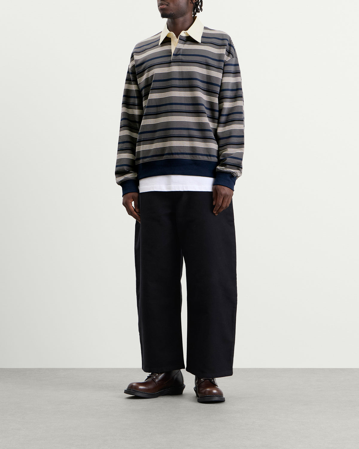 NN07 David Stripe Rugby Shirt