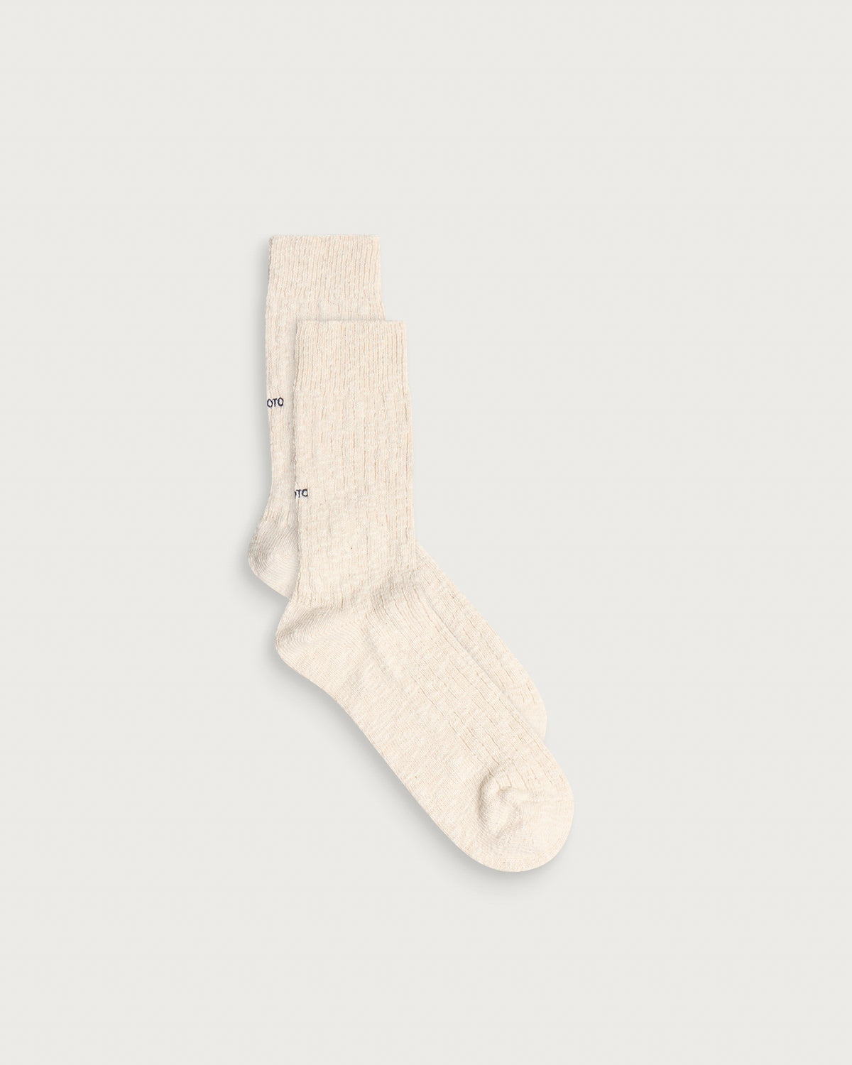 RoToTo Organic Cotton Slub Crew Sock