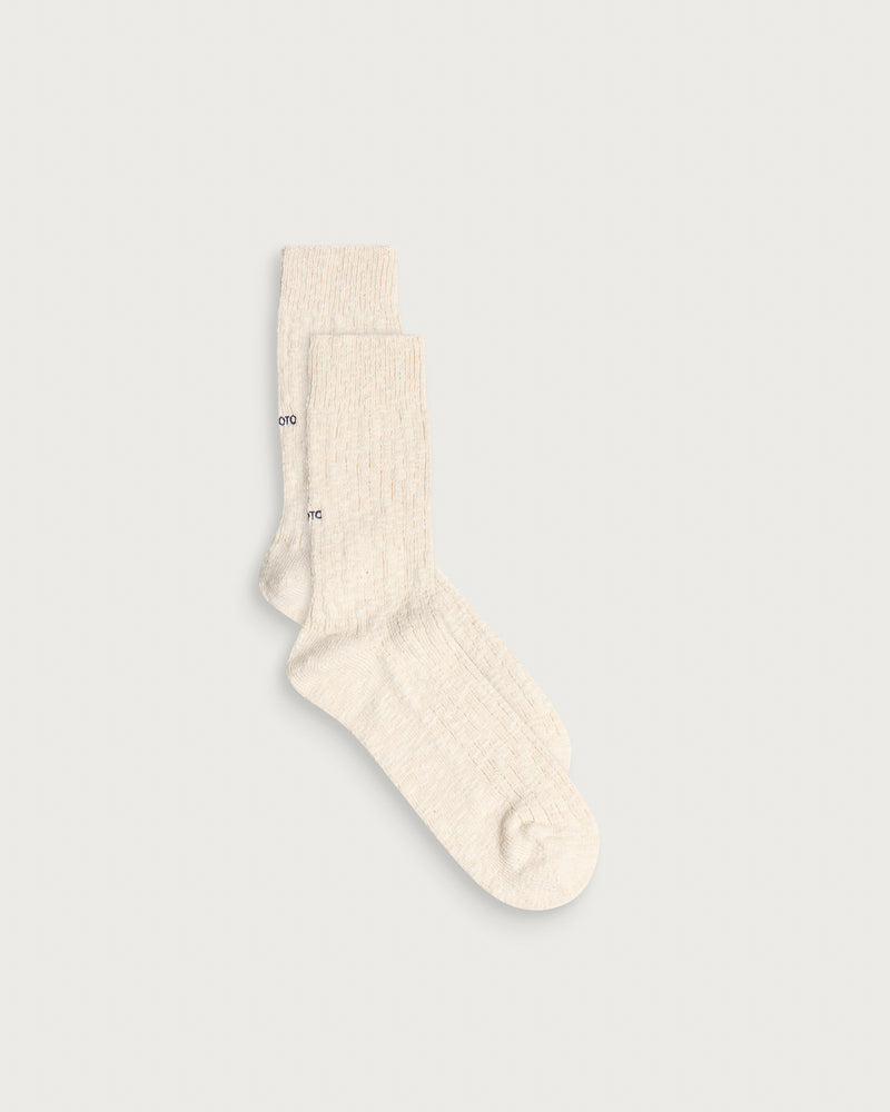 RoToTo Organic Cotton Slub Crew Sock