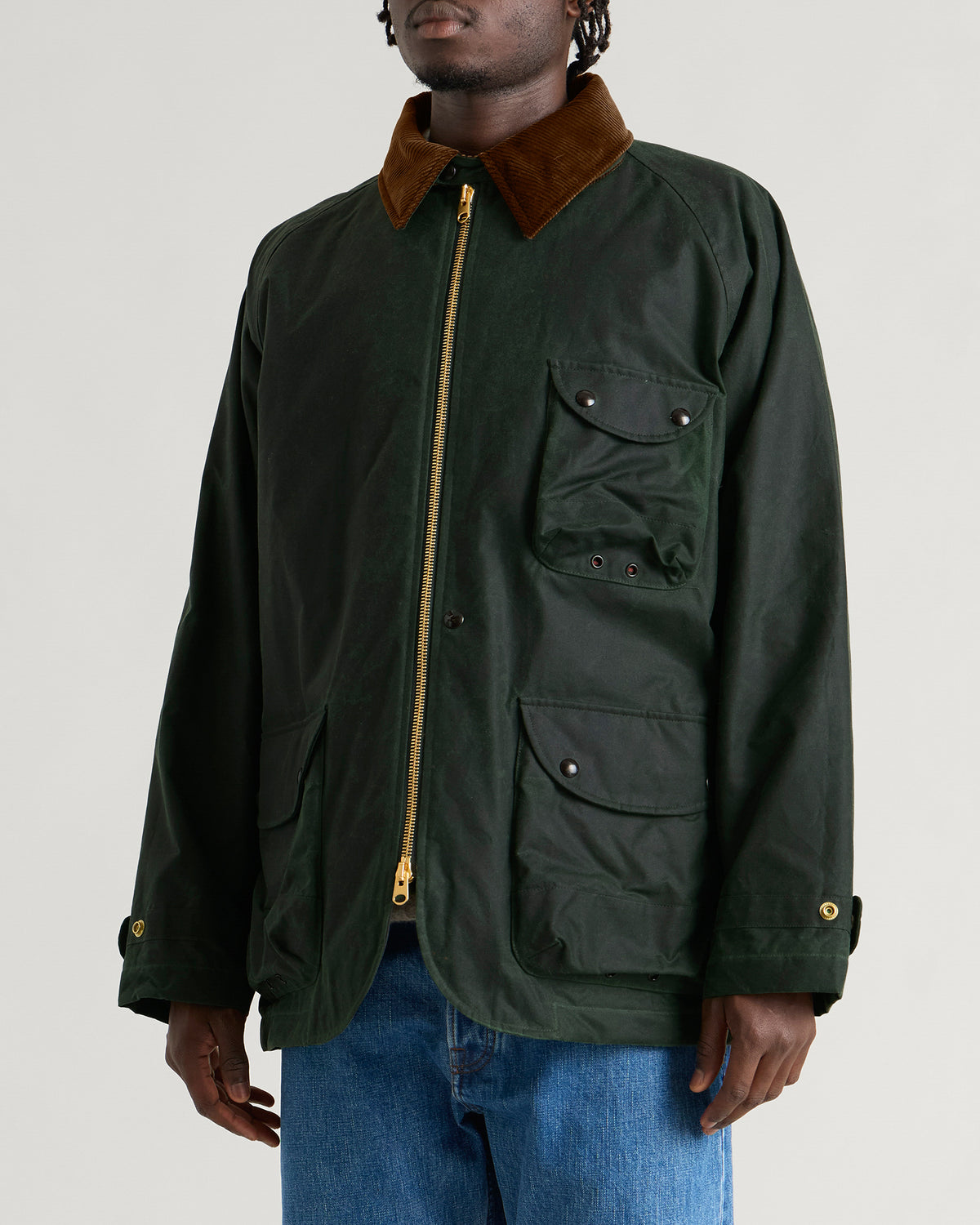 Drake's Waxed Coverall Jacket