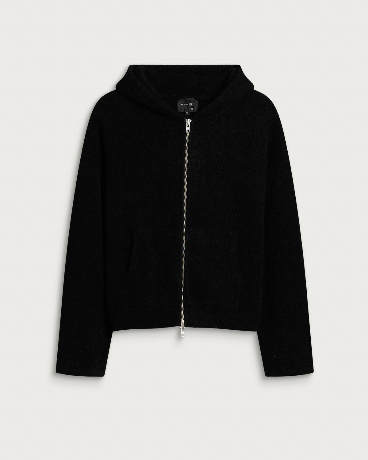 Beach Brains Knit Zip Hood