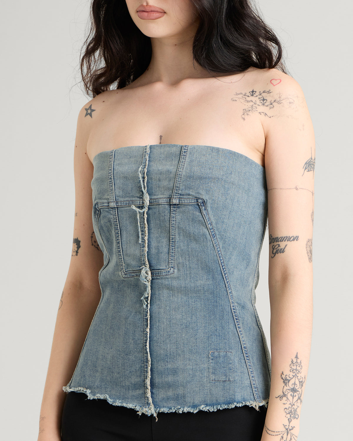 Rick Owens DRKSHDW Splintered Bustier Top