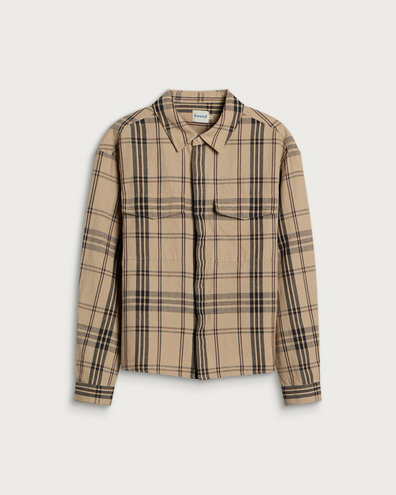 Bound Safari Check Linen Shirt