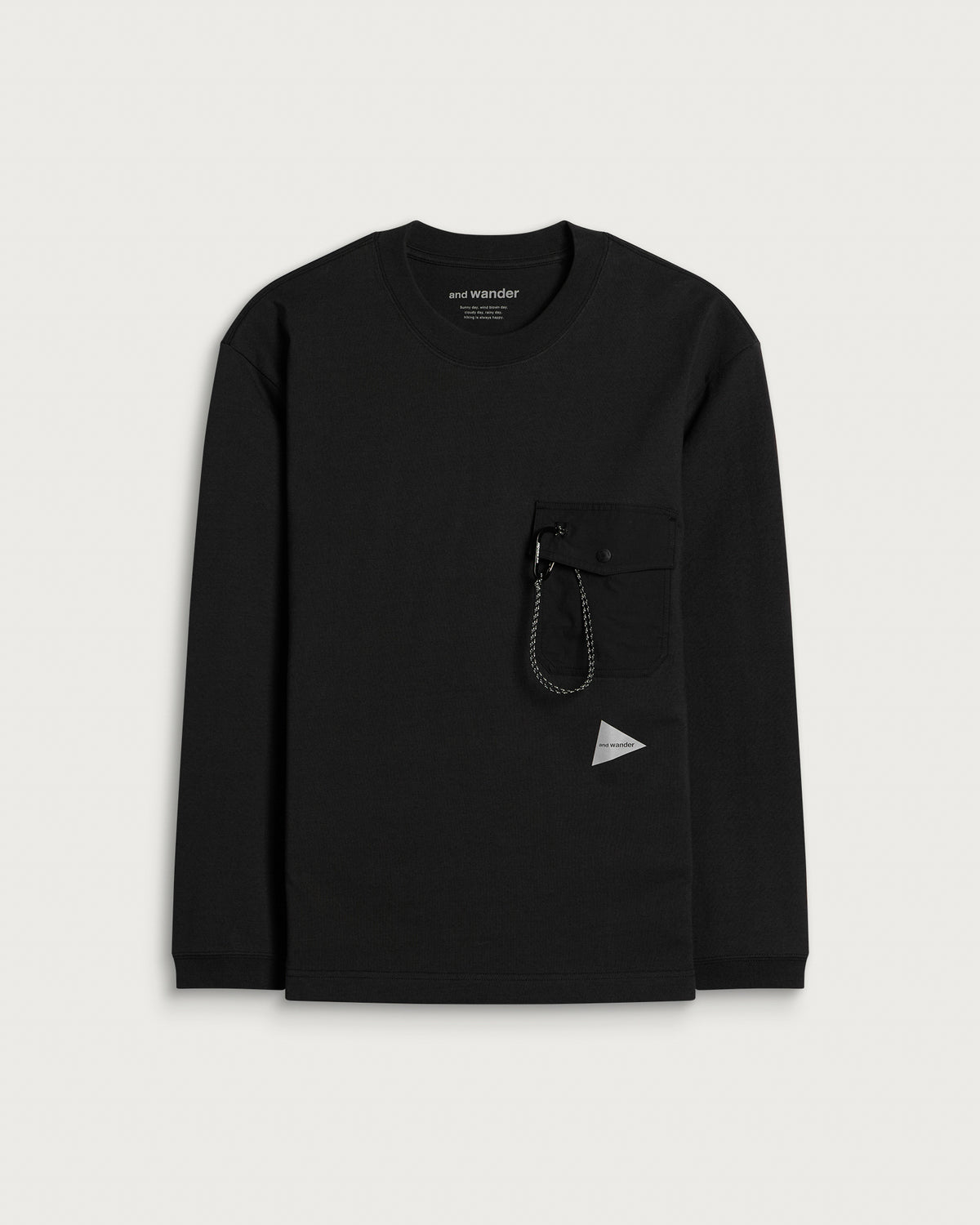 and wander Heavy Longsleeve Pocket T-Shirt