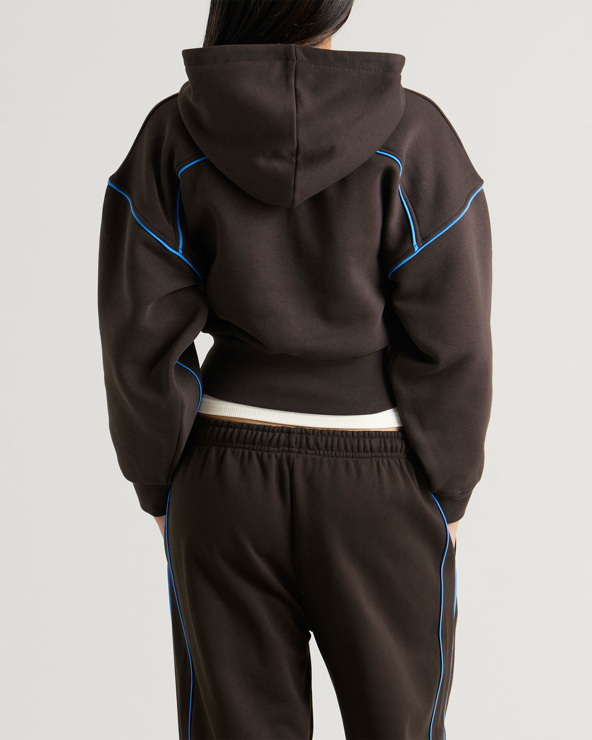 TALA Piped Cocoon Zip Through Hoodie